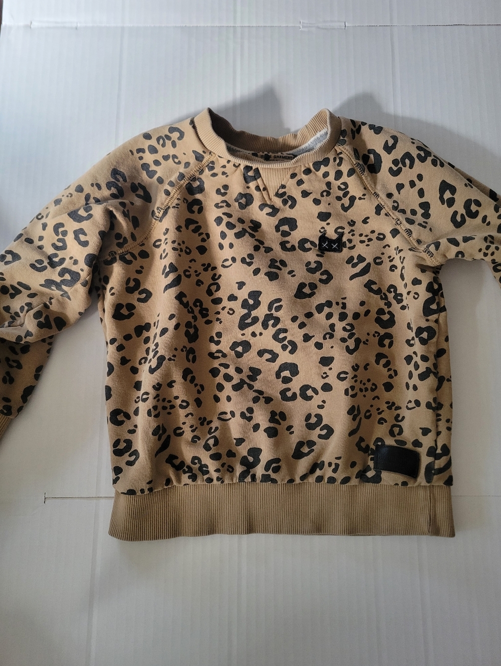 Munster Tan Leopard Print Kids Sweatshirt